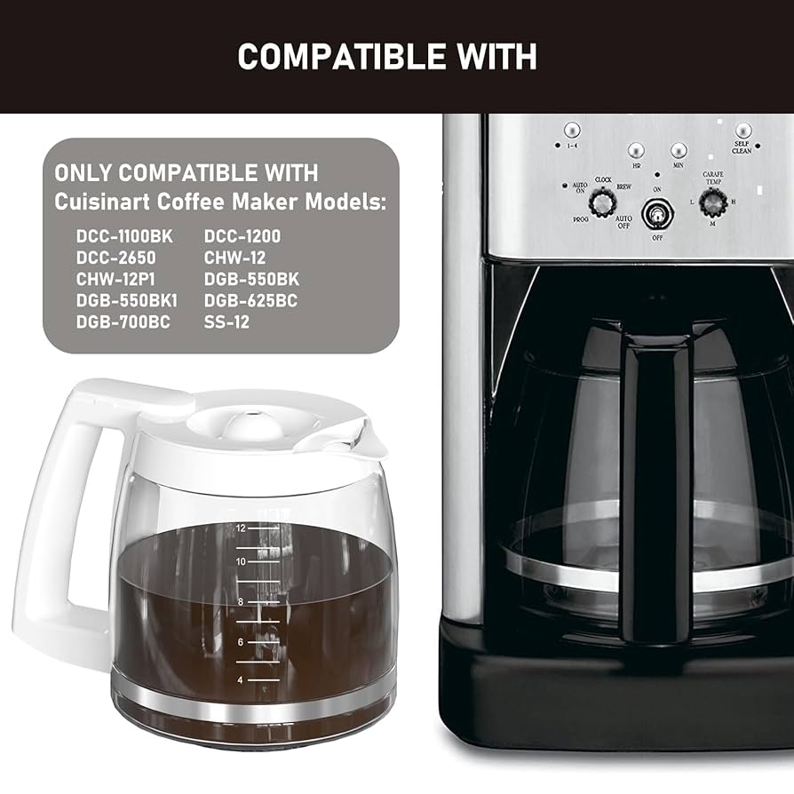 クイジナート CHW-12PCJ カラフェと付属品 Amazon.com: 12-Cup Coffee Pot Replacement Compatible with